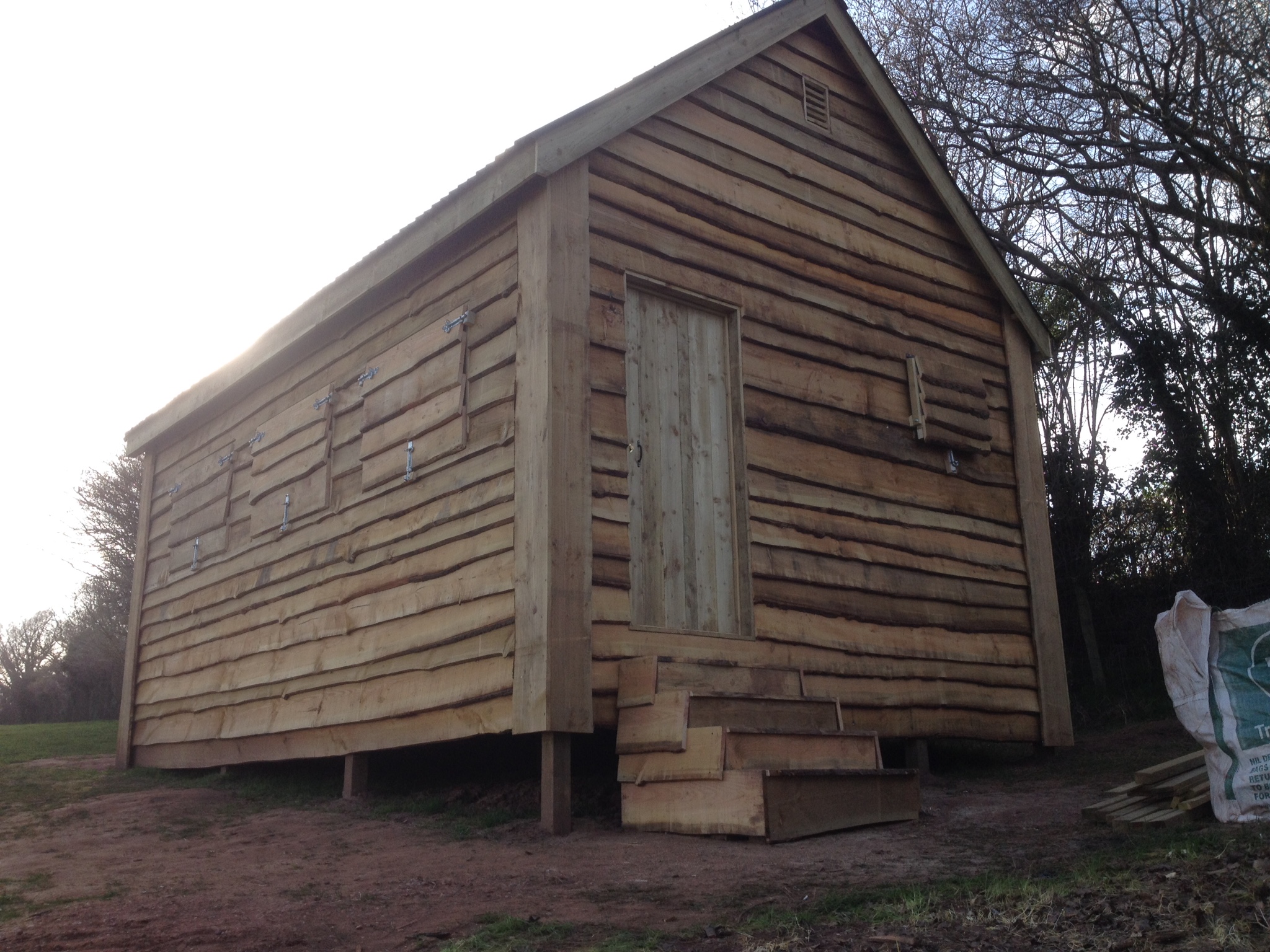 wood cabin, Hunting Cabin shutters, The Wooden Workshop, Oakford, Tiverton, Devon.